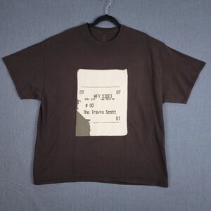 CPFM x Travis Scott x McDonalds Grill Slip T-Shirt Size Large Brown Short Sleeve